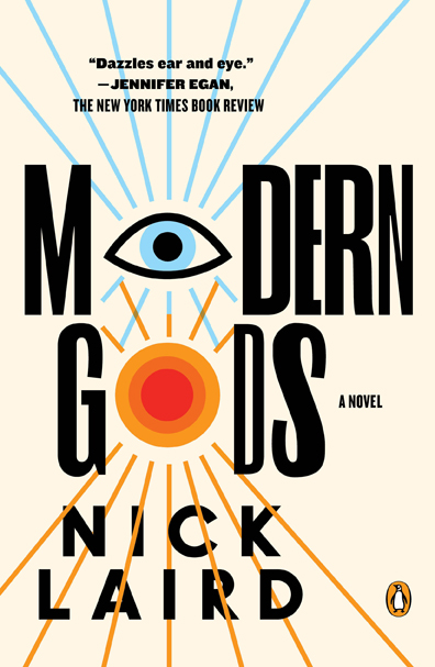 Image of the book cover of Laird's novel, Modern Gods (Paperback)
